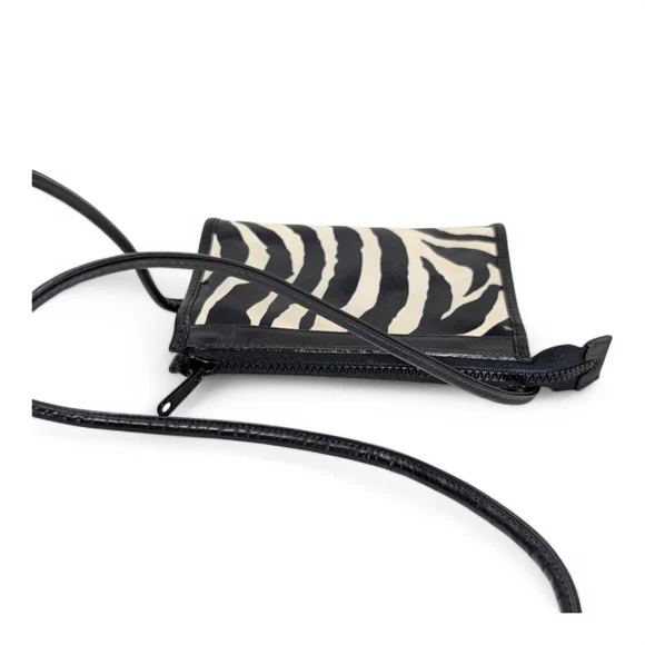 Black and Cream Zebra Print Crossbody Bag - Picture 10 of 13